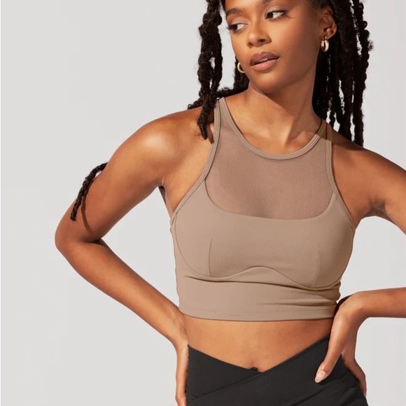 POPFLEX Other - Popflex Celeste Mesh Crop Bralette Sports Bra in Leafless Tree